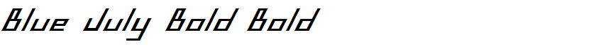 Blue July Bold Bold