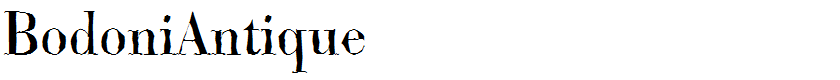 BodoniAntique