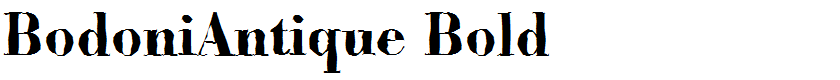 BodoniAntique Bold