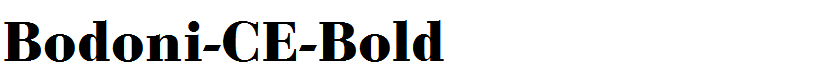 Bodoni-CE-Bold