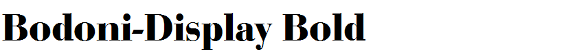 Bodoni-Display Bold