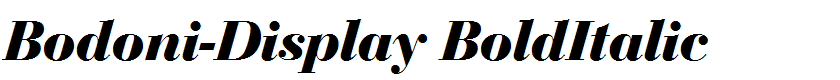 Bodoni-Display BoldItalic