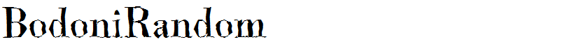 BodoniRandom