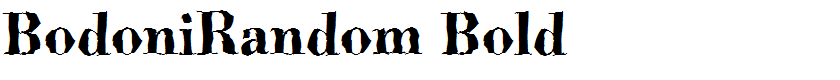 BodoniRandom Bold