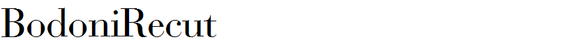 BodoniRecut