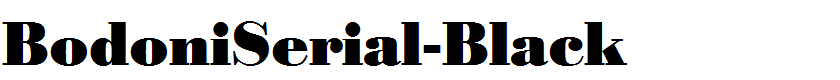 BodoniSerial-Black