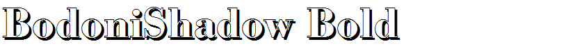 BodoniShadow Bold