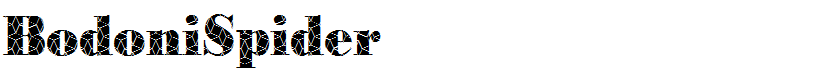 BodoniSpider
