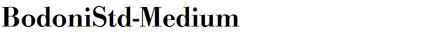 BodoniStd-Medium