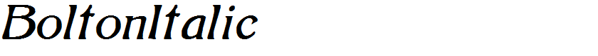 BoltonItalic