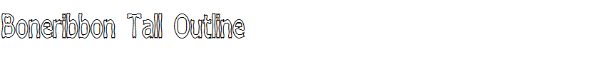 Boneribbon Tall Outline