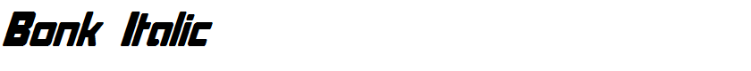 Bonk Italic