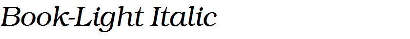 Book-Light Italic