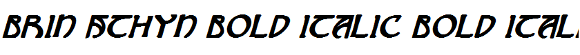 Brin Athyn Bold Italic Bold Italic