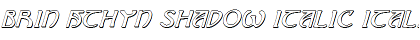 Brin Athyn Shadow Italic Italic