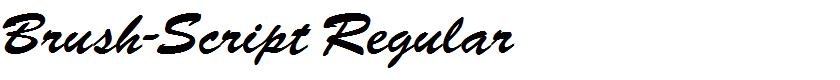 Brush-Script Regular