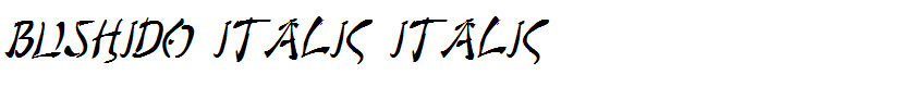Bushido Italic Italic