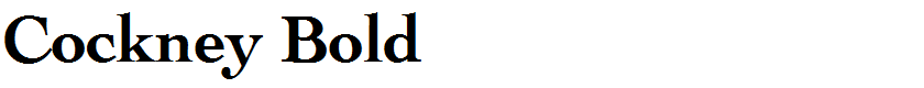 Cockney Bold