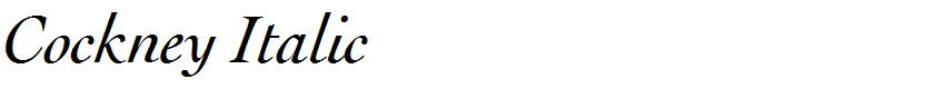 Cockney Italic