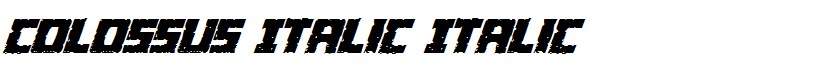 Colossus Italic Italic