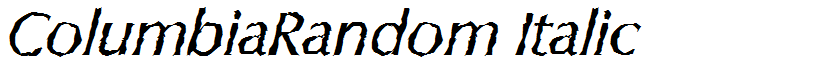 ColumbiaRandom Italic