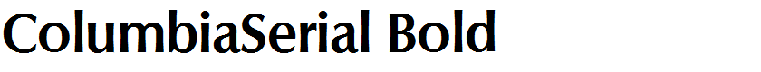 ColumbiaSerial Bold
