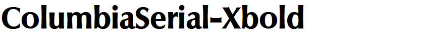 ColumbiaSerial-Xbold