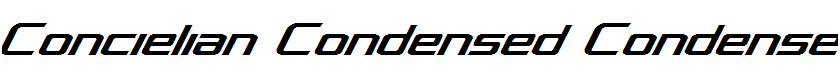 Concielian Condensed Condensed