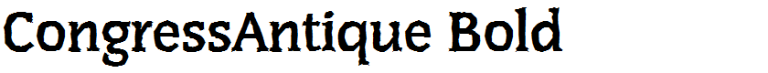 CongressAntique Bold