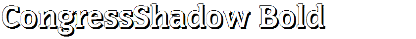 CongressShadow Bold