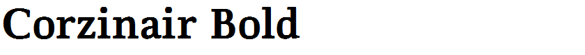 Corzinair Bold
