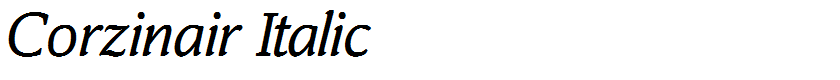 Corzinair Italic
