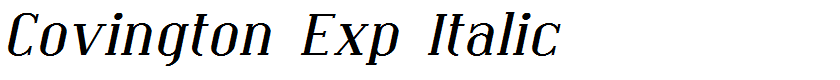 Covington Exp Italic