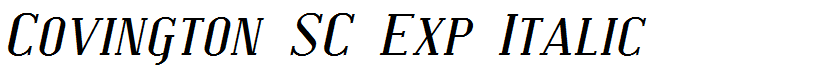 Covington SC Exp Italic