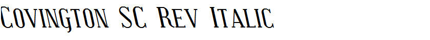 Covington SC Rev Italic
