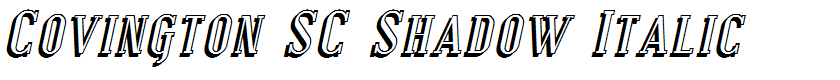 Covington SC Shadow Italic