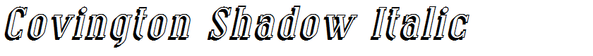 Covington Shadow Italic