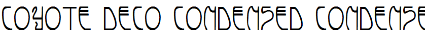 Coyote Deco Condensed Condensed