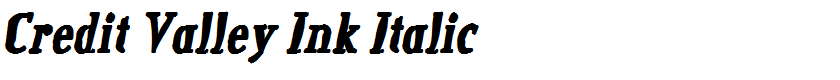 Credit Valley Ink Italic