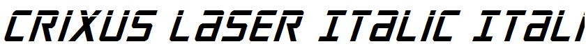 Crixus Laser Italic Italic