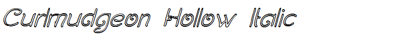Curlmudgeon Hollow Italic