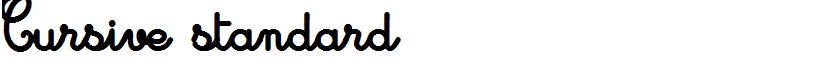 Cursive standard