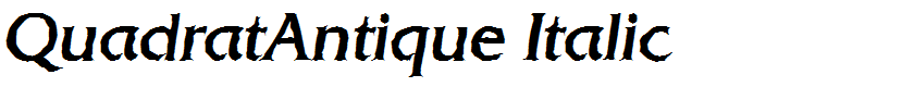 QuadratAntique Italic