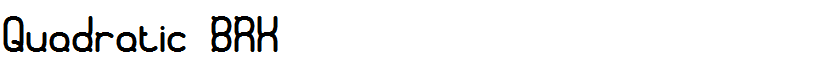 Quadratic BRK