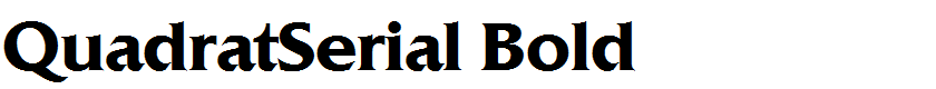 QuadratSerial Bold