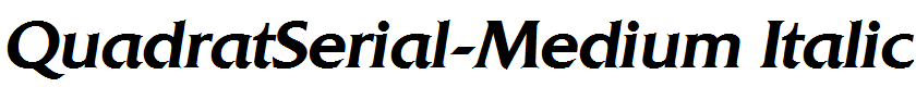QuadratSerial-Medium Italic