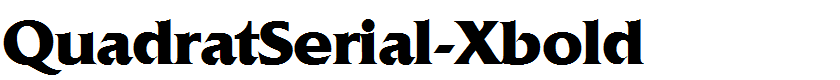 QuadratSerial-Xbold