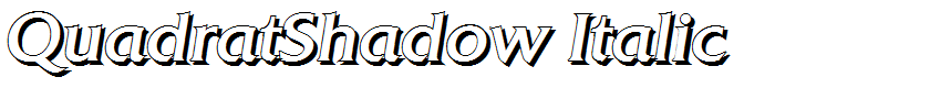 QuadratShadow Italic