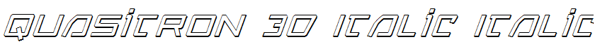 Quasitron 3D Italic Italic
