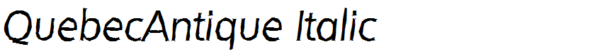 QuebecAntique Italic